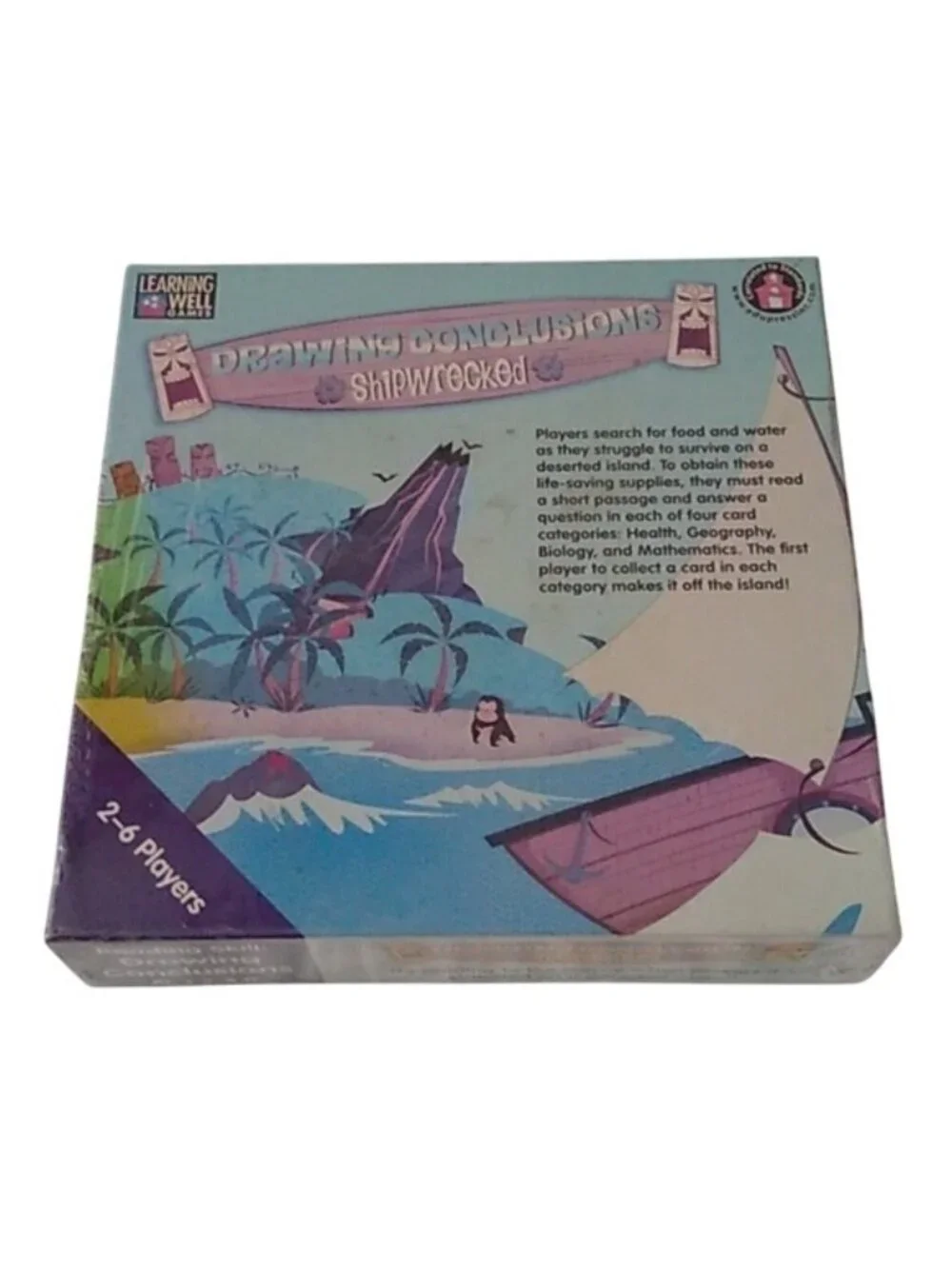 Edupress Drawing Conclusions Game, SHIPWRECKED Blue Level (EP61081)